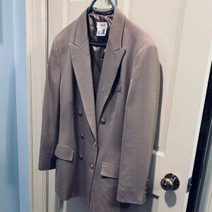 Talbots Camel Wool Double Breasted Blazer - Size18